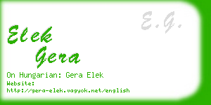elek gera business card